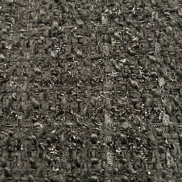 Vintage 90s Dalia Collection Black Sparkle Tweed Mini Pencil Skirt Size 8 NEW! - Picture 6 of 12